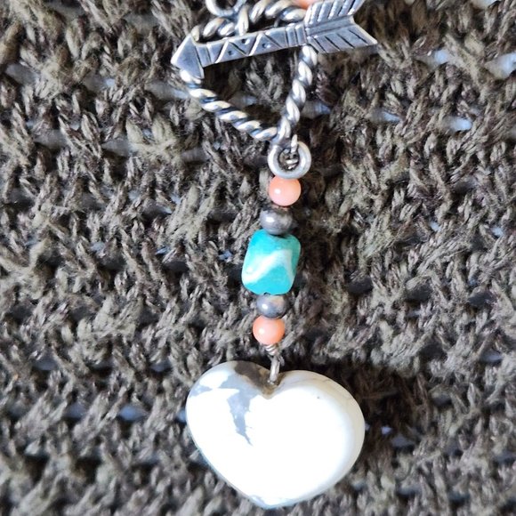 Carolyn Pollack Turquoise/Coral Necklace - Picture 12 of 15